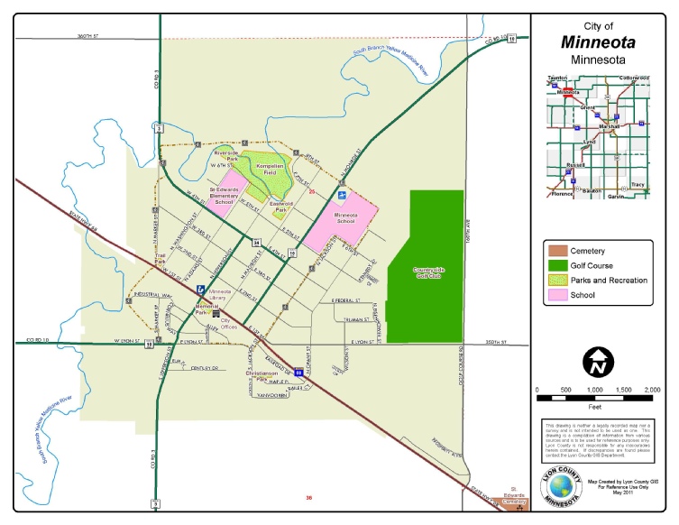 map of  Minneota