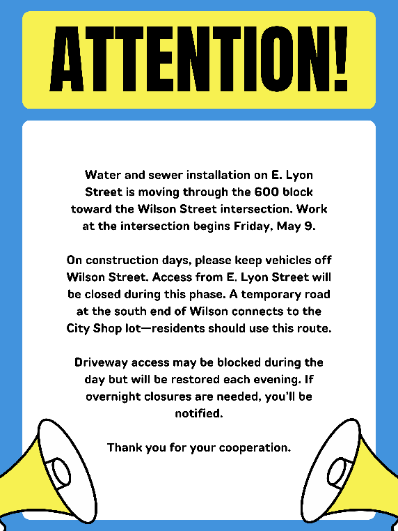 Blue Yellow Simple Attention Poster.png