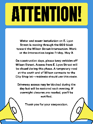 Blue Yellow Simple Attention Poster.png